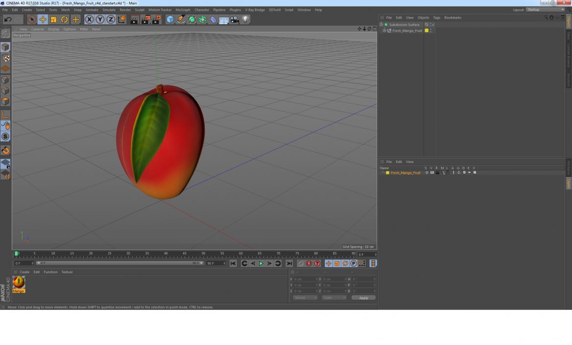 Fresh Mango Fruit 3D