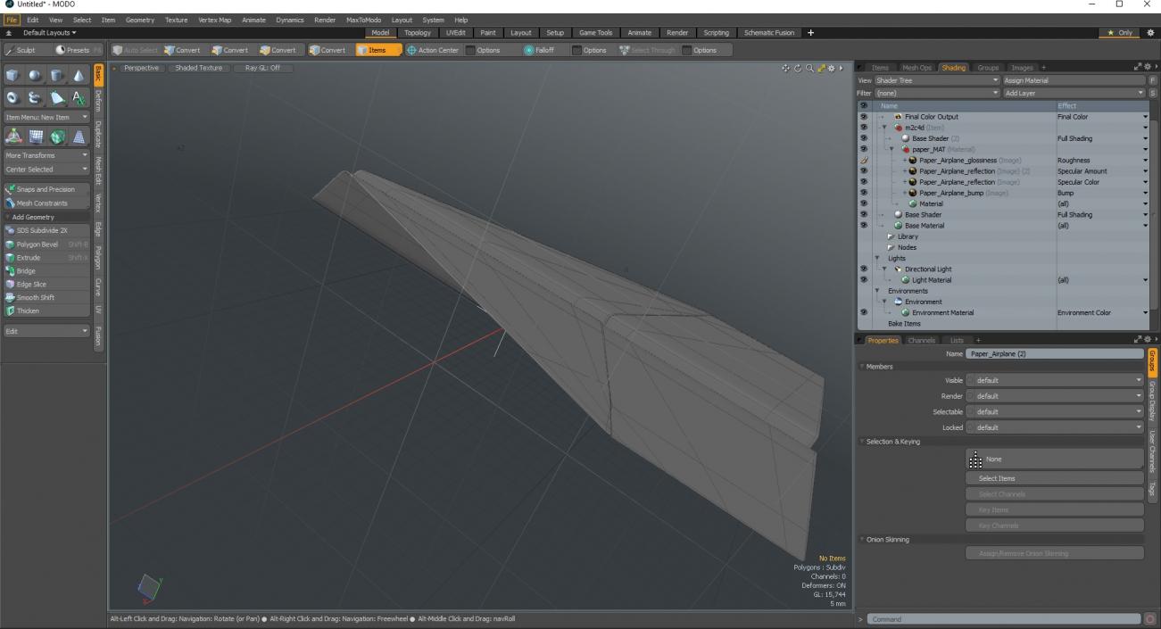 Paper Airplane 3D model