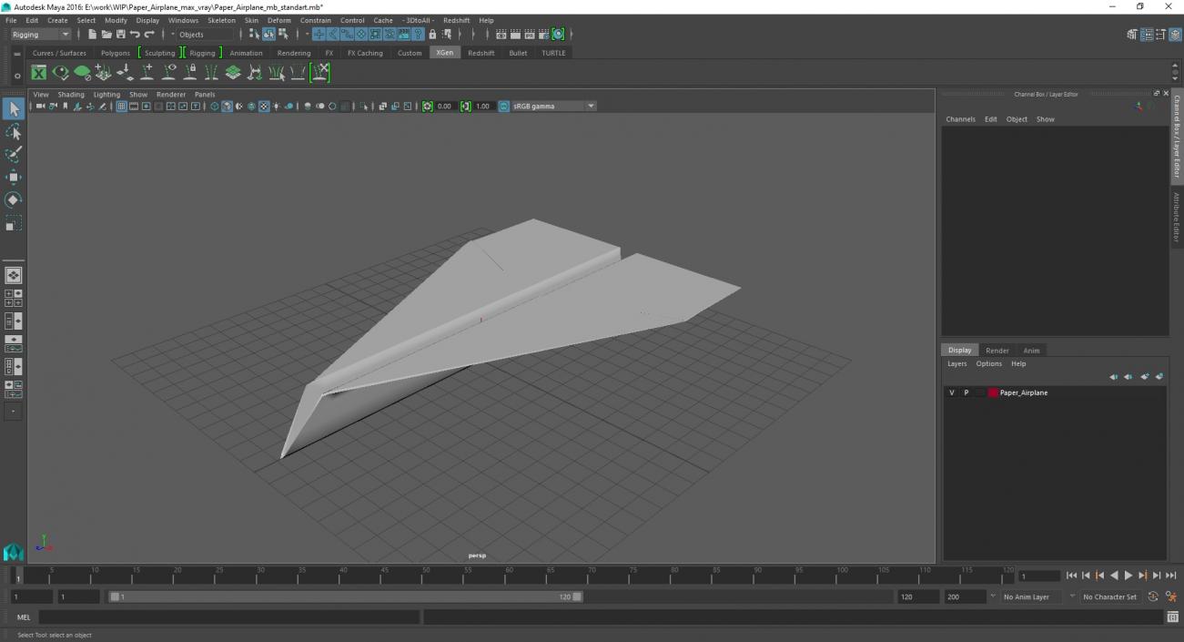 Paper Airplane 3D model