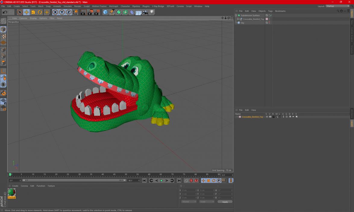 3D Crocodile Dentist Toy 2 model