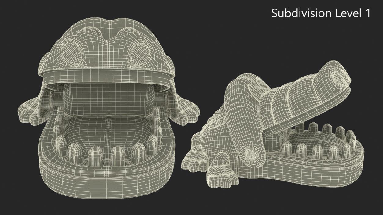 3D Crocodile Dentist Toy 2 model