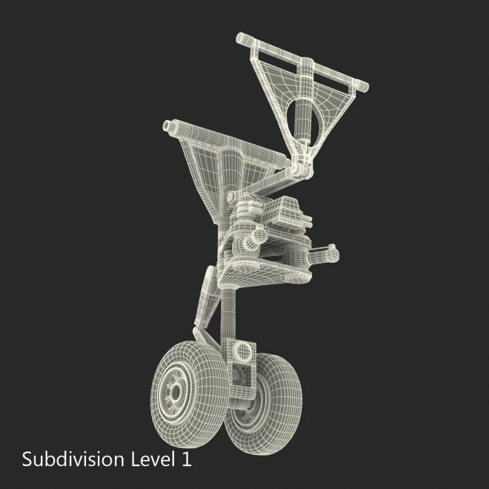 3D model Boeing Front Landing Gear