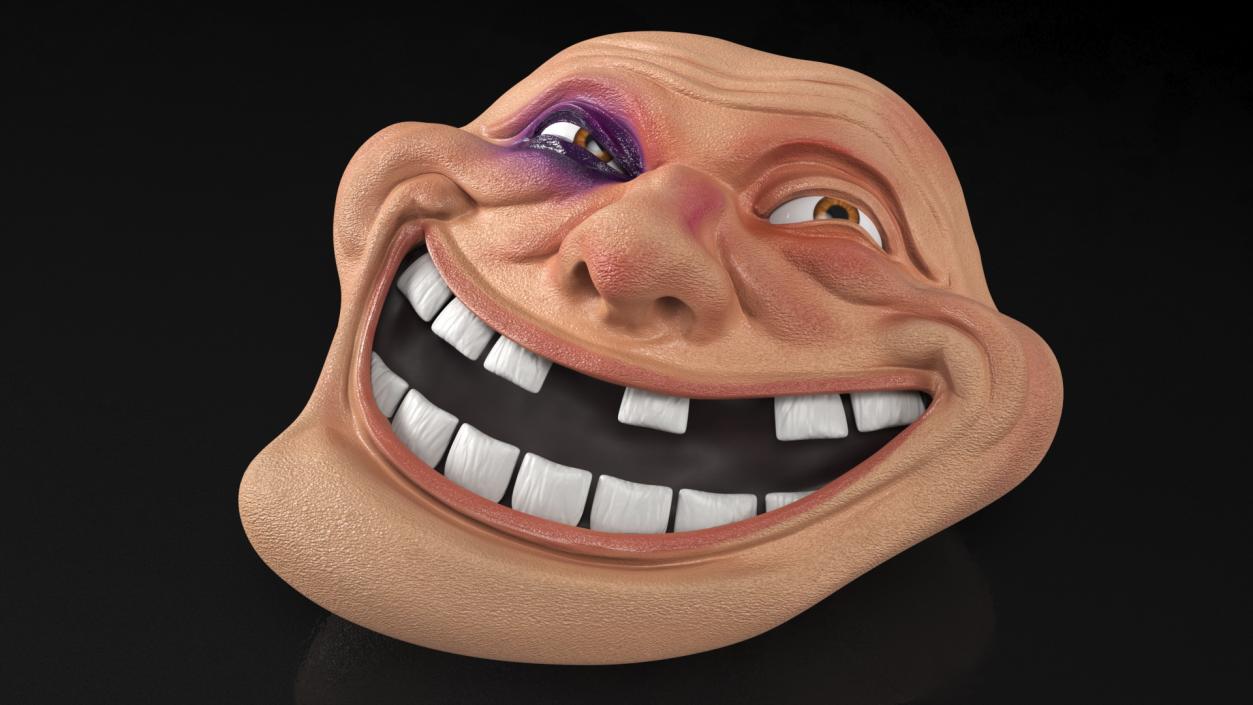 3D Trollface Beaten