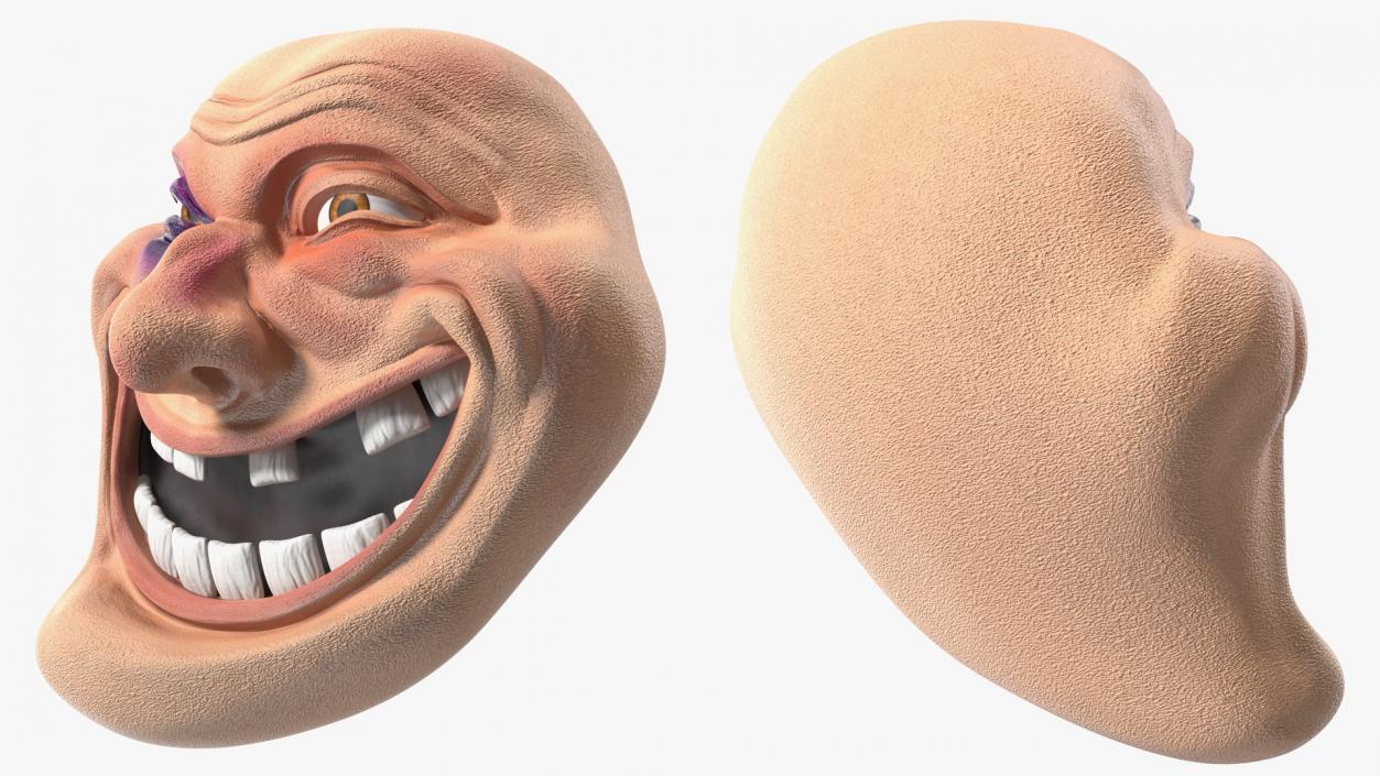 3D Trollface Beaten