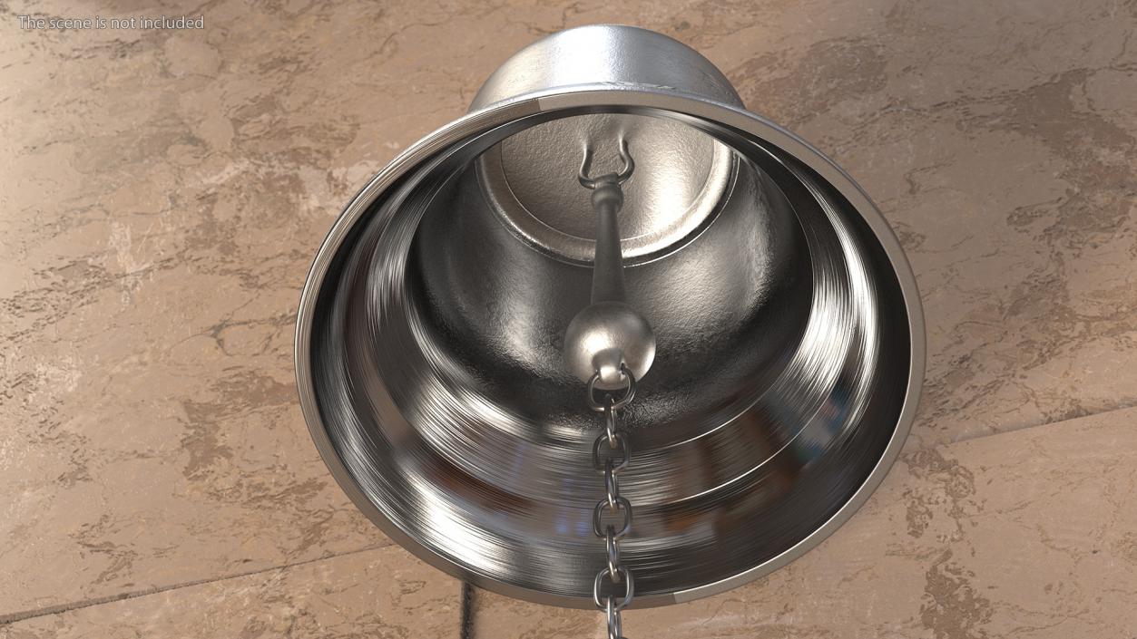 3D Silver Altar Bell Angel model