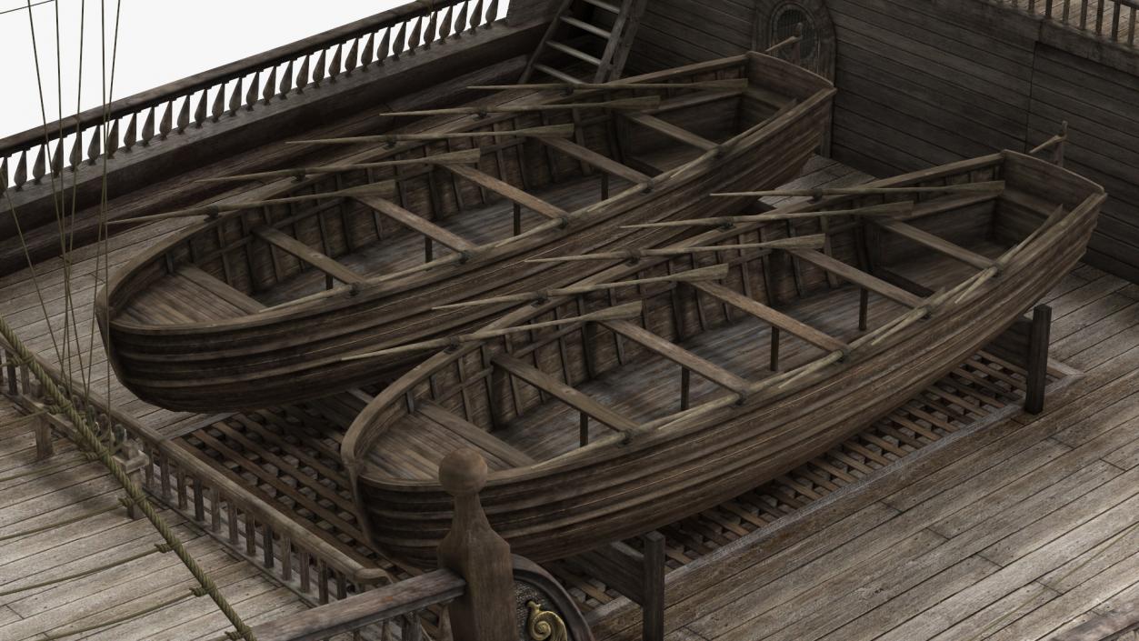 Galleon Sail Ship 3D