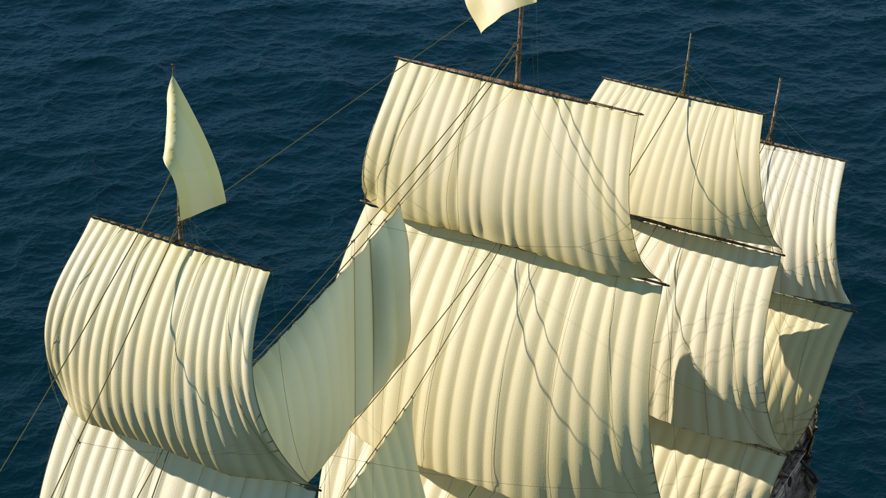 Galleon Sail Ship 3D