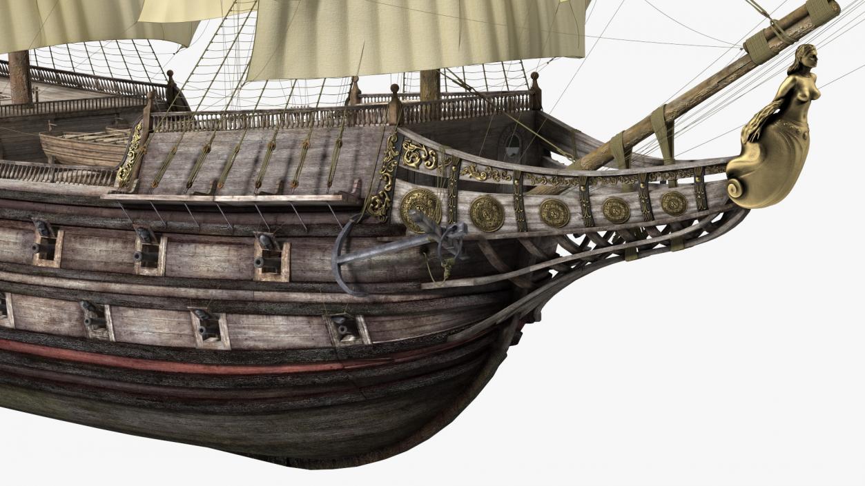 Galleon Sail Ship 3D