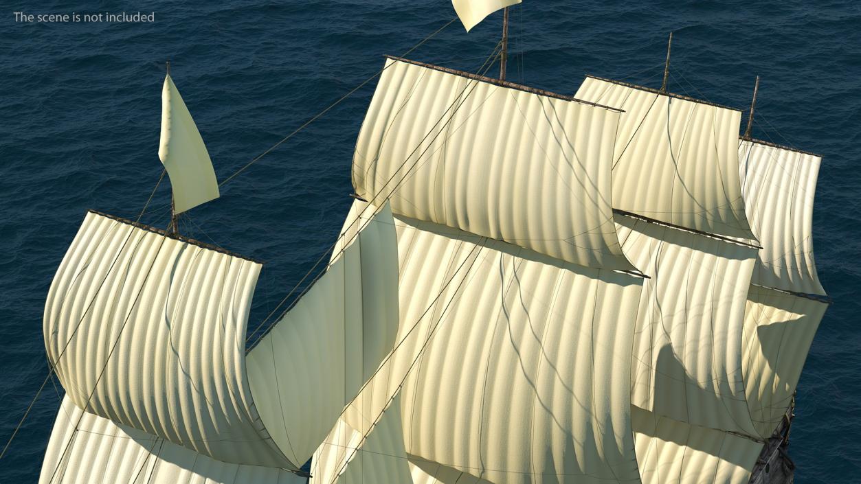 Galleon Sail Ship 3D