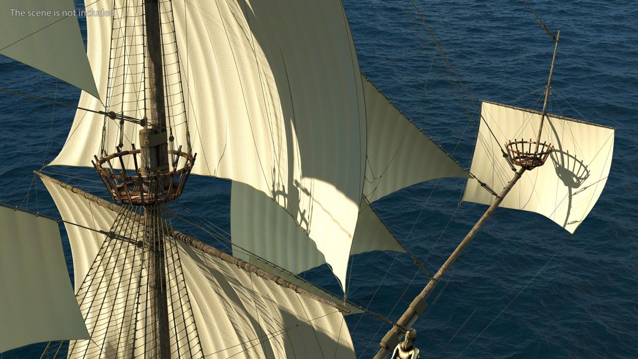 Galleon Sail Ship 3D