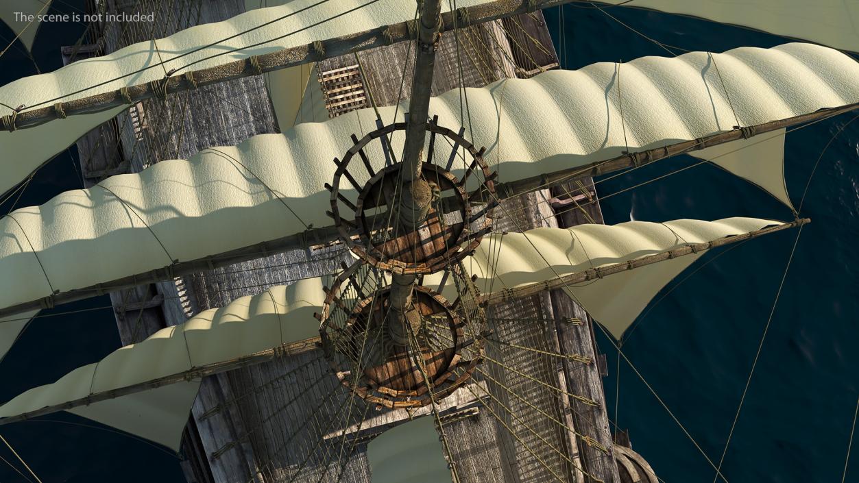 Galleon Sail Ship 3D