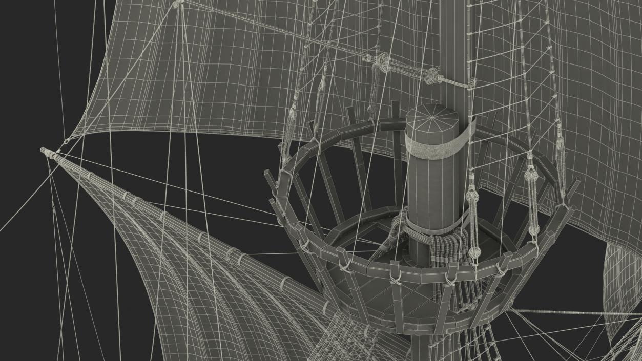 Galleon Sail Ship 3D