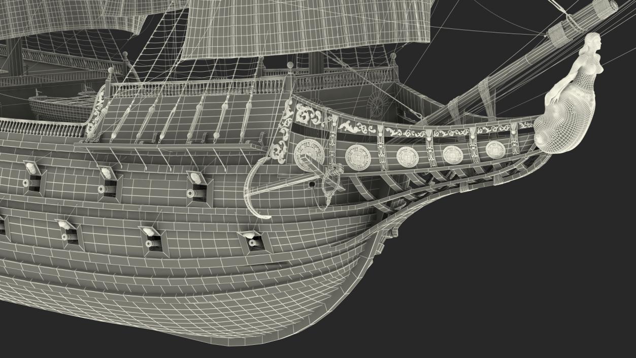 Galleon Sail Ship 3D