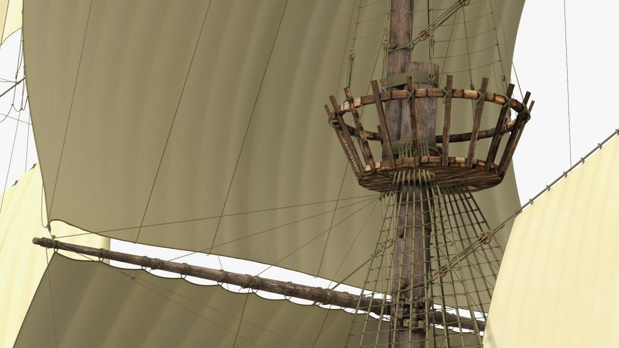 Galleon Sail Ship 3D