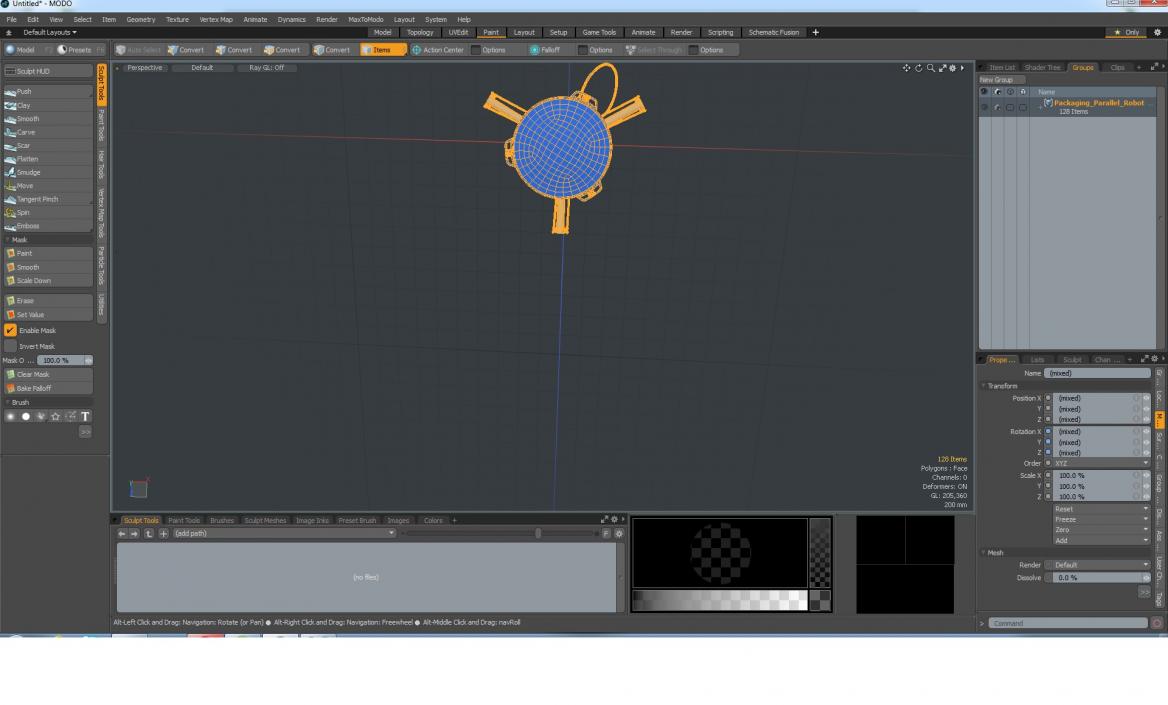 Packaging Parallel Robot 3D model