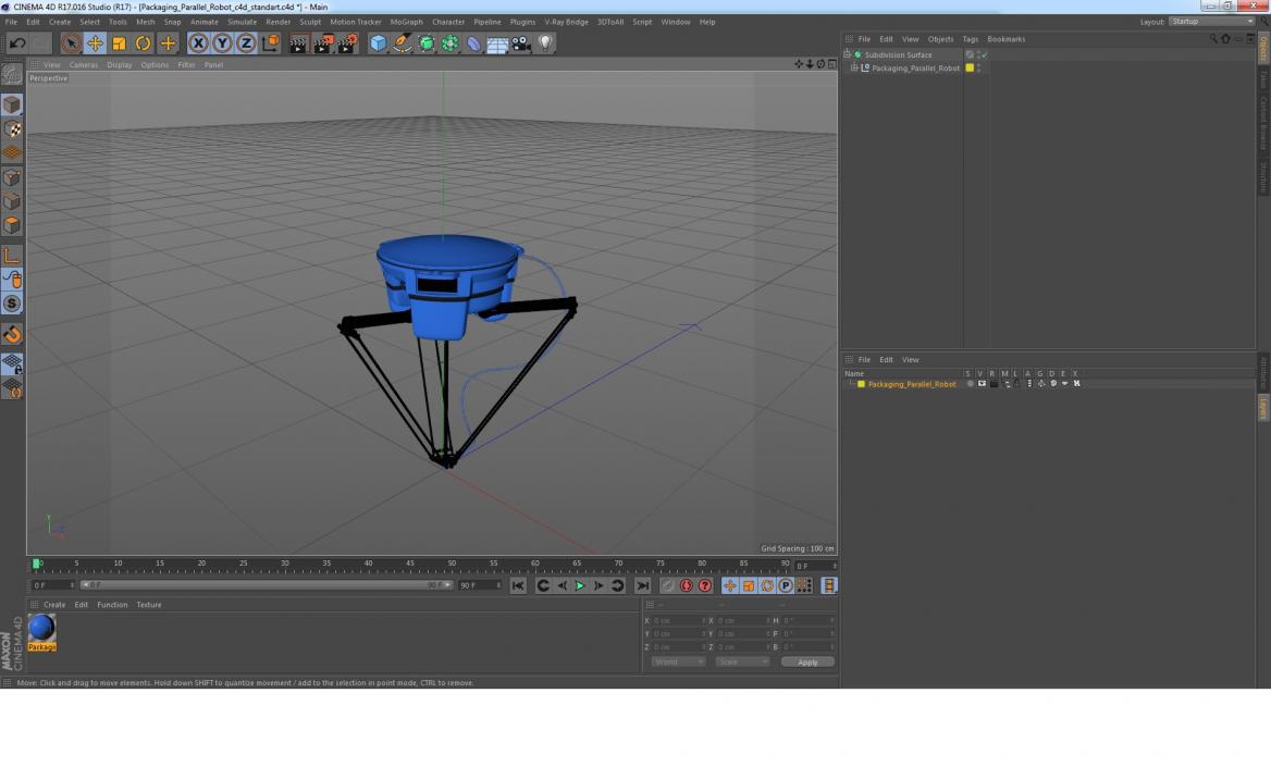 Packaging Parallel Robot 3D model
