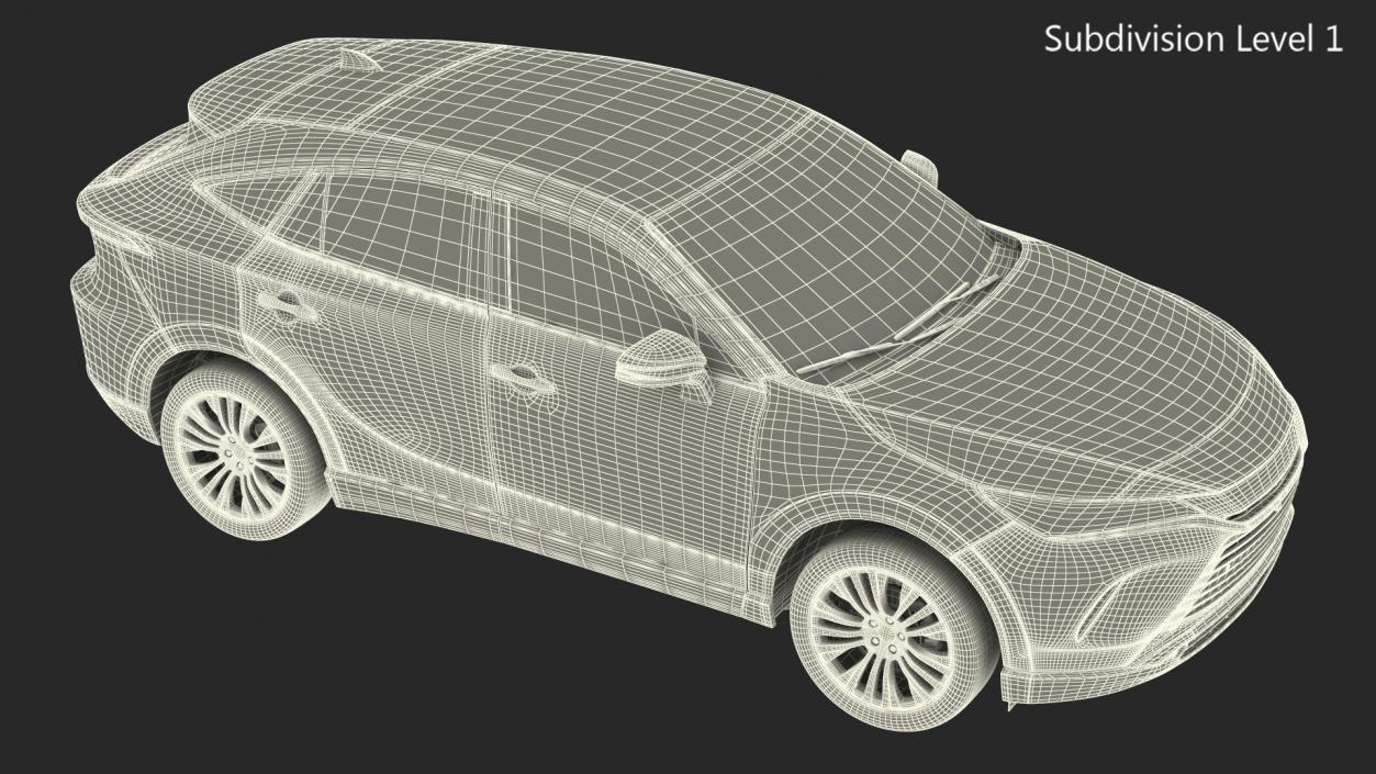 3D Hybrid SUV Simple Interior