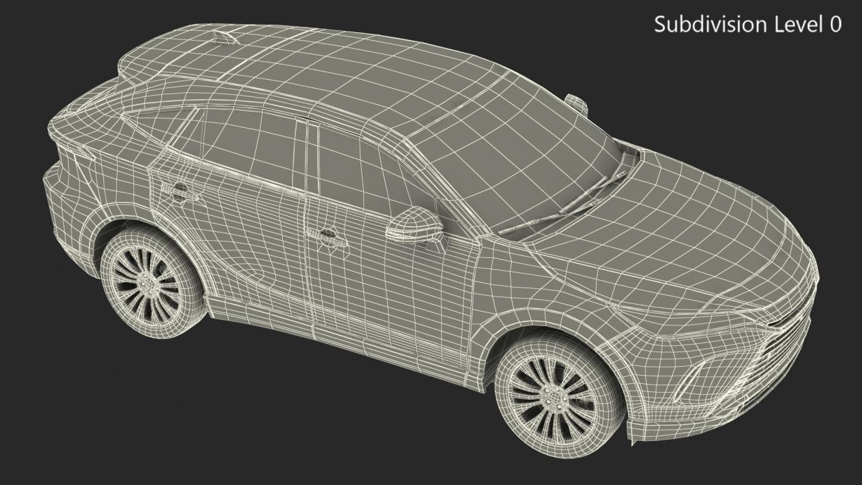 3D Hybrid SUV Simple Interior