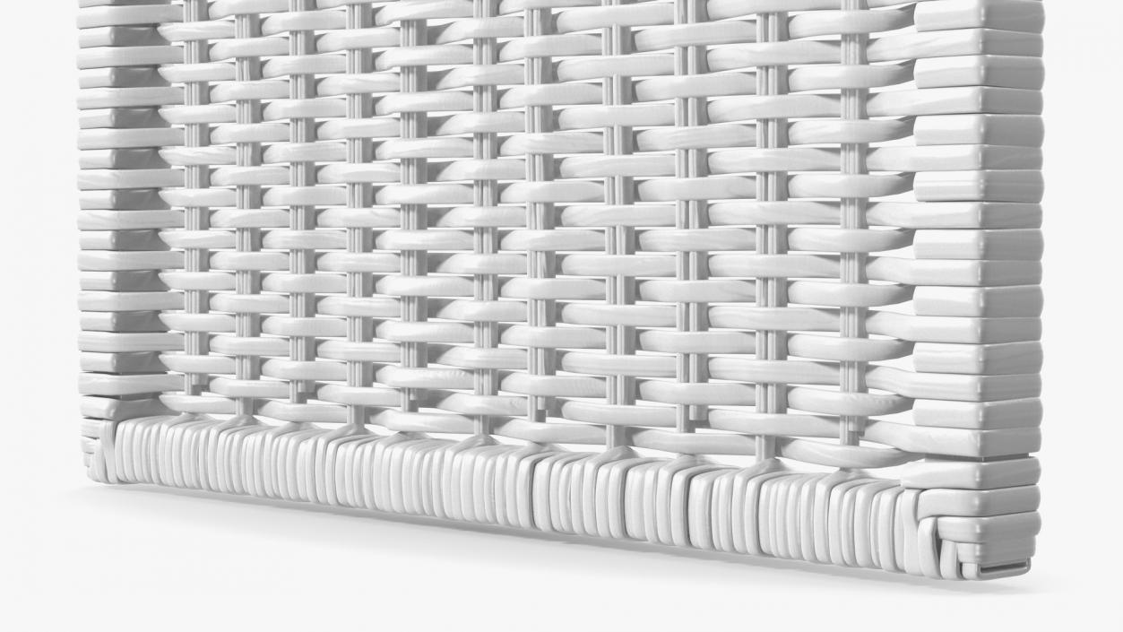 3D Rattan Panel White model