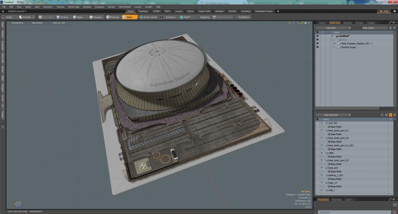 3D Multi Purpose Stadium