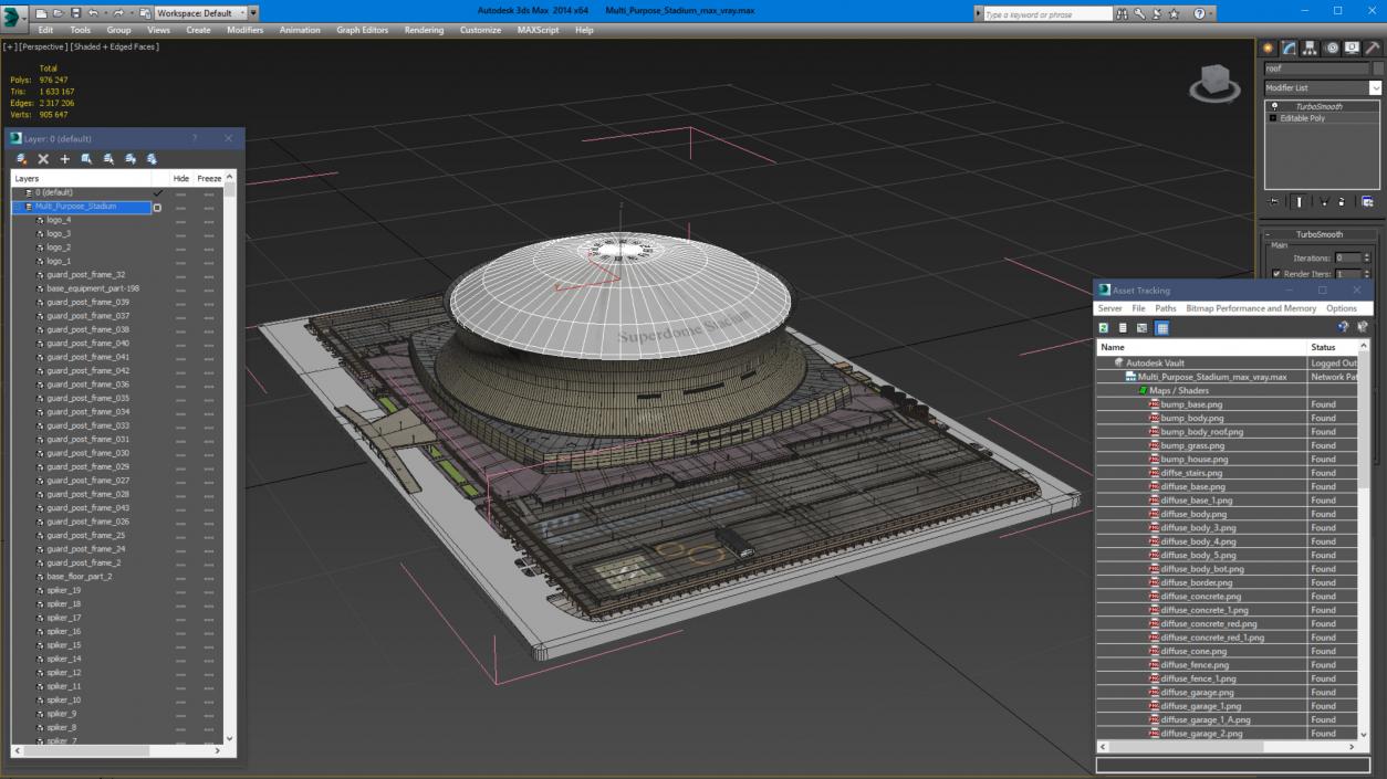 3D Multi Purpose Stadium