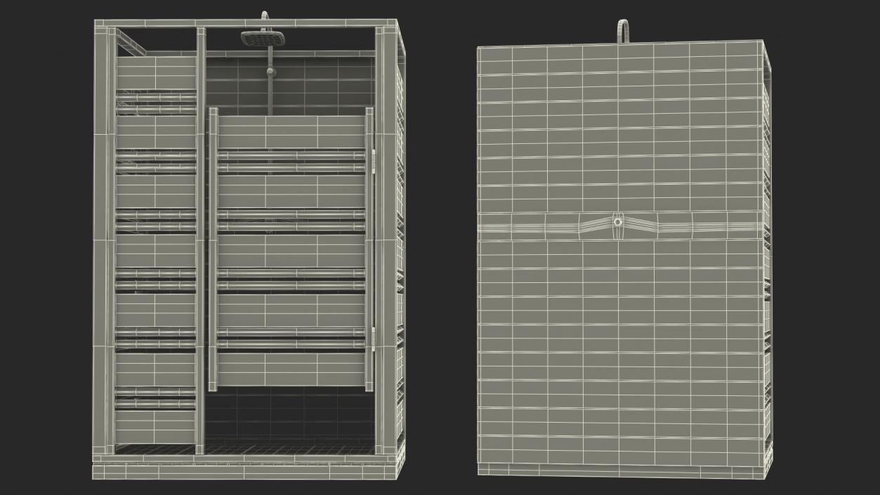 3D model Outdoor Cloudburst Shower