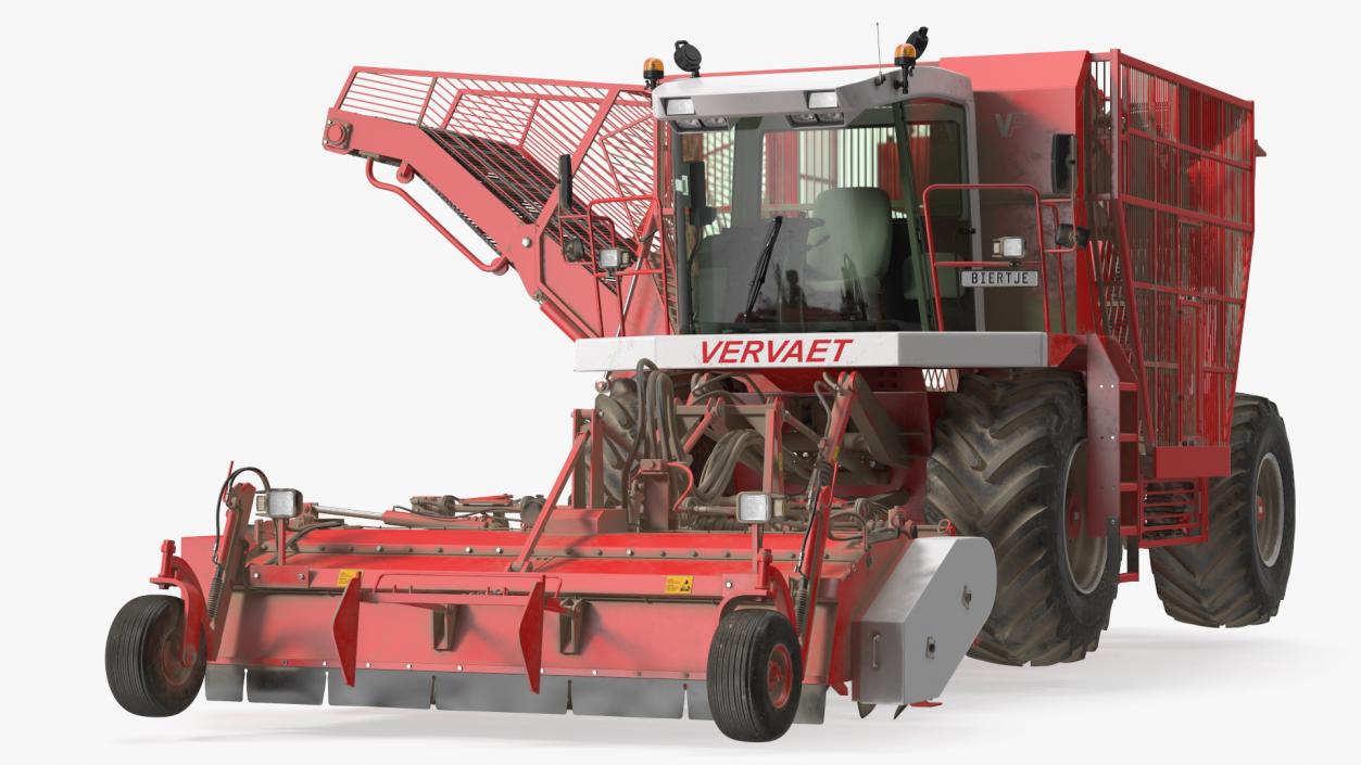 Vervaet 17T Beet Harvester Dusty Rigged 3D model