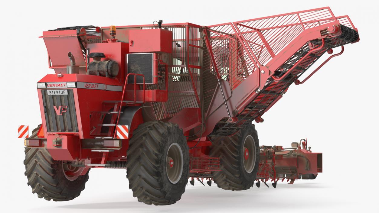 Vervaet 17T Beet Harvester Dusty Rigged 3D model