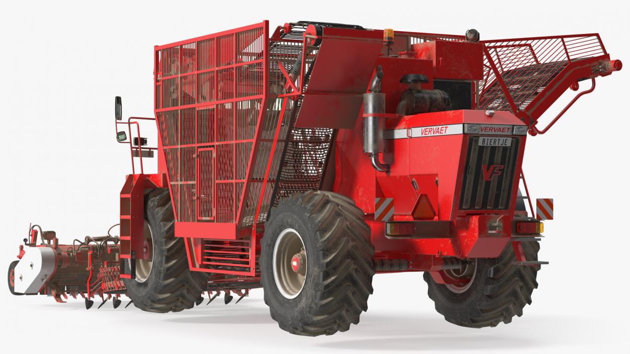 Vervaet 17T Beet Harvester Dusty Rigged 3D model