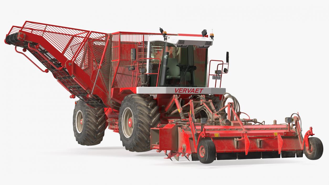 Vervaet 17T Beet Harvester Dusty Rigged 3D model