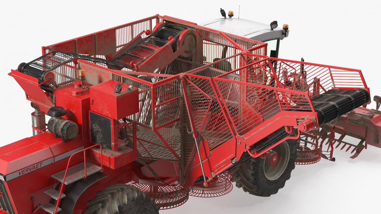 Vervaet 17T Beet Harvester Dusty Rigged 3D model