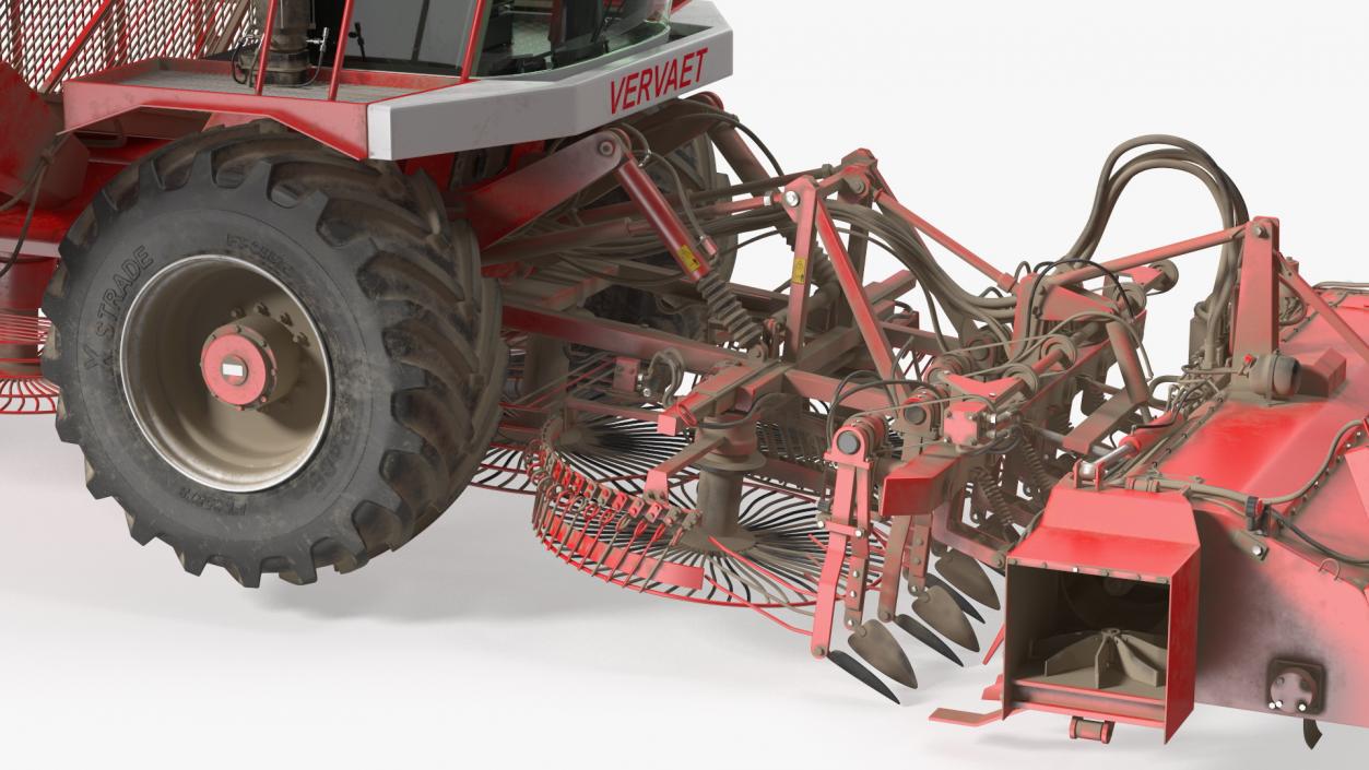 Vervaet 17T Beet Harvester Dusty Rigged 3D model