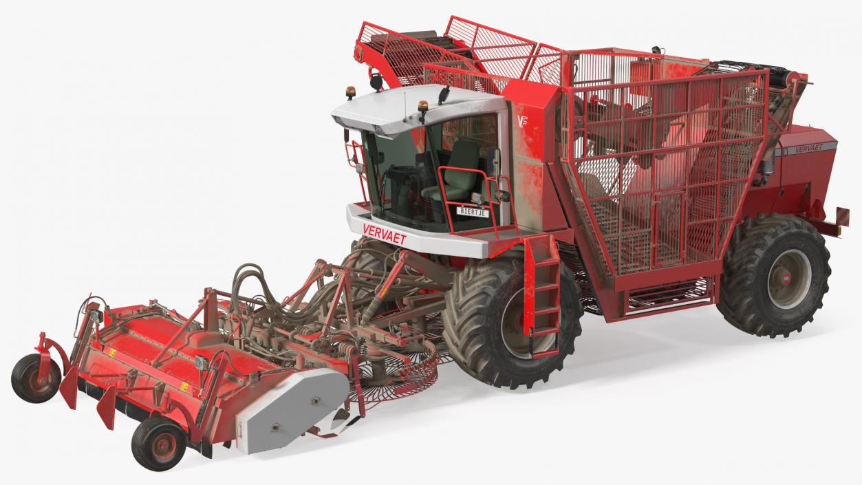 Vervaet 17T Beet Harvester Dusty Rigged 3D model