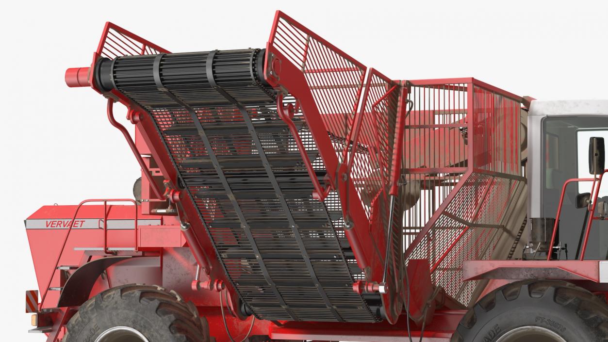 Vervaet 17T Beet Harvester Dusty Rigged 3D model