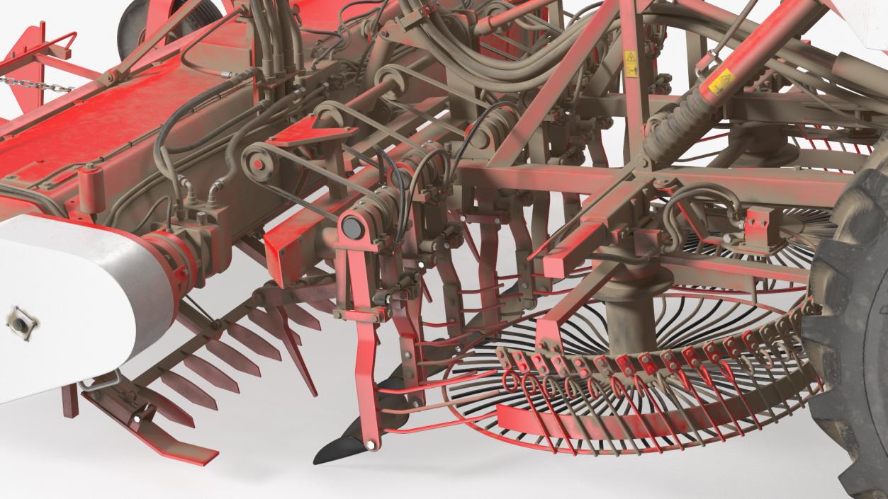 Vervaet 17T Beet Harvester Dusty Rigged 3D model