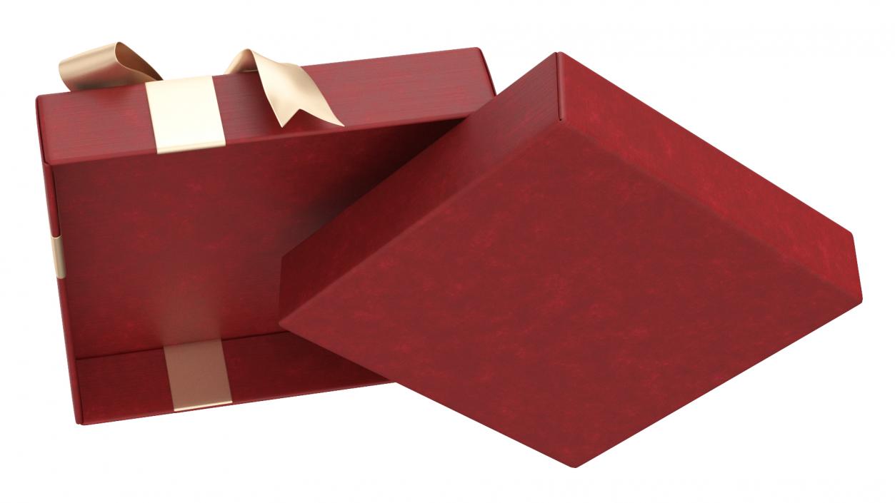 Luxury Chocolate Box Open Red 3D model