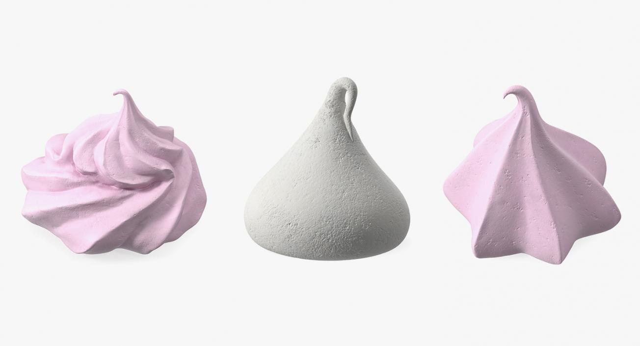 Meringue Cookies Collection 3D