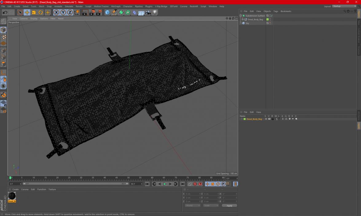 3D Dead Body Bag model