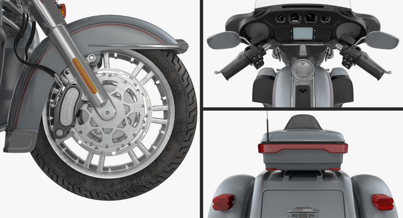 3D Trike Motorcycle Generic Rigged