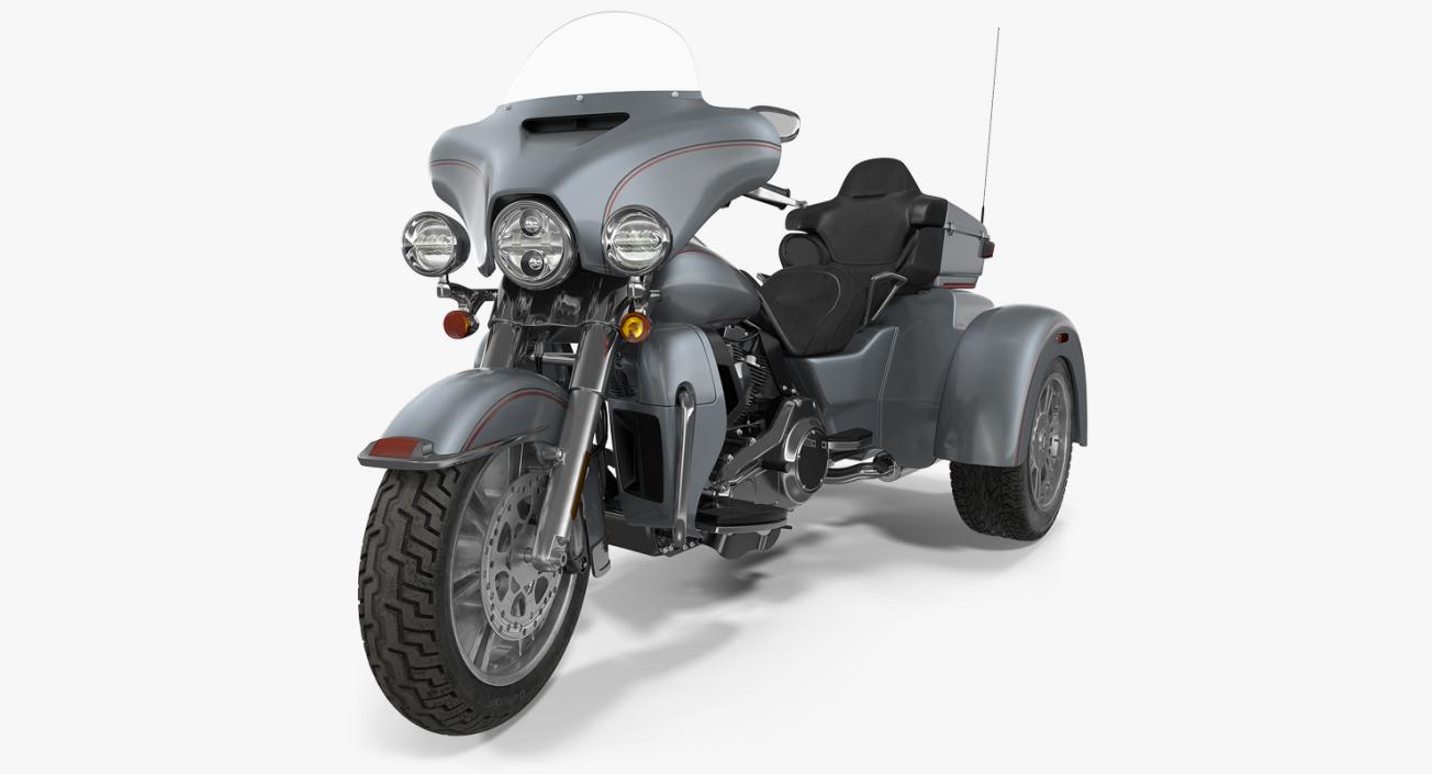 3D Trike Motorcycle Generic Rigged