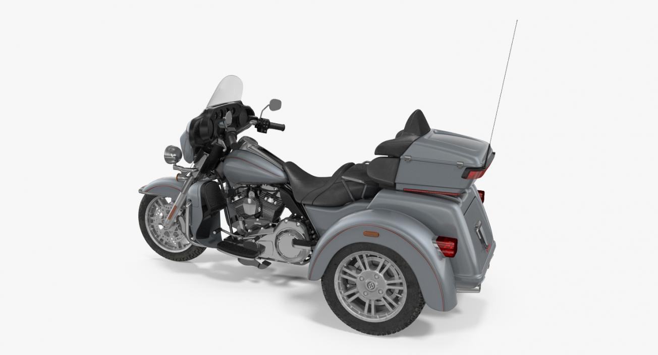 3D Trike Motorcycle Generic Rigged