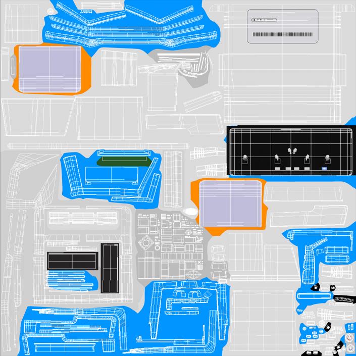 Fingerprints Scanner Off 3D model