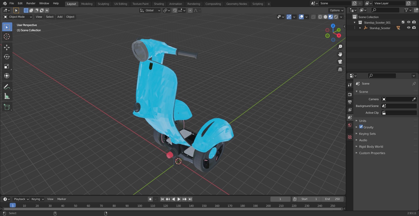 3D model Standup Scooter