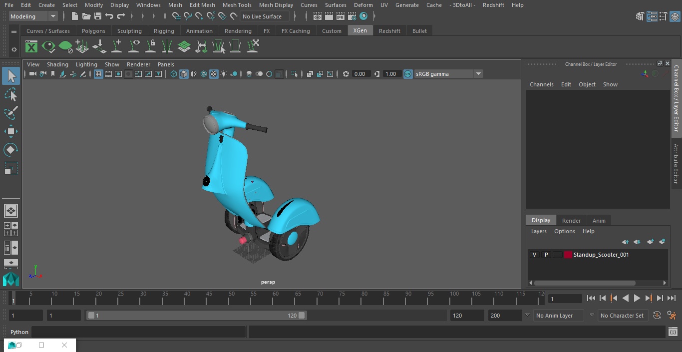 3D model Standup Scooter