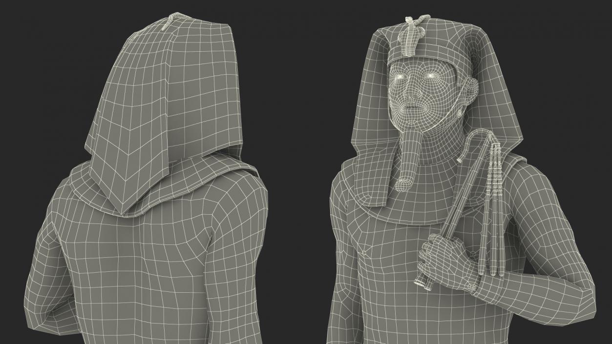 Egypt Pharaoh Standing 3D