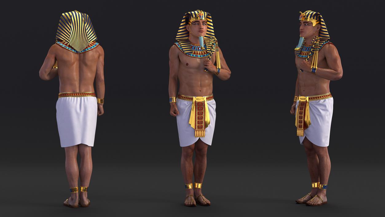 Egypt Pharaoh Standing 3D