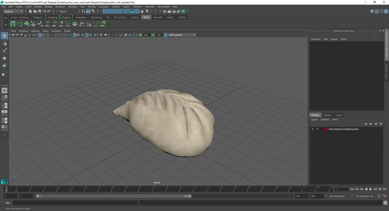 3D Leaf Shaped Dumpling Raw 2