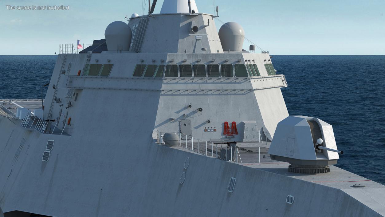 3D USS Independence LCS With Helicopter