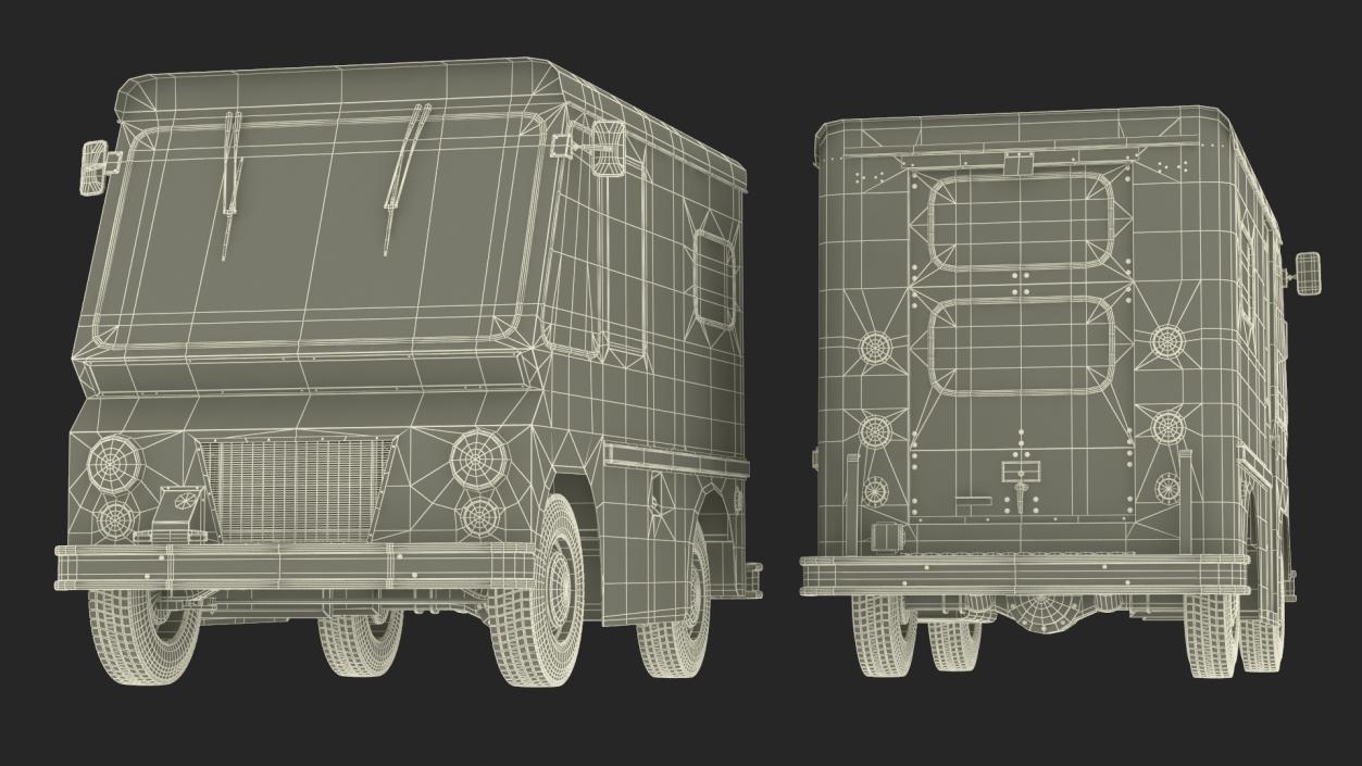 3D model Retro Van White