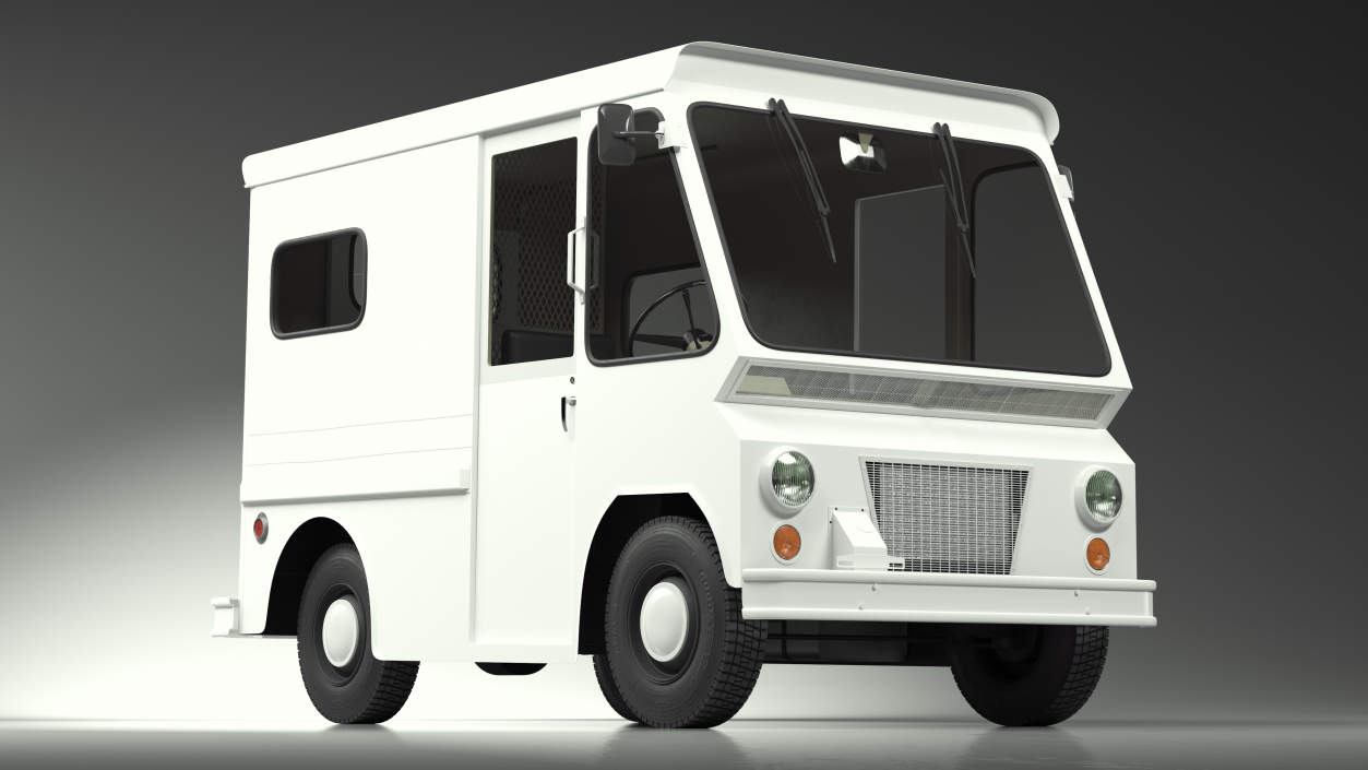 3D model Retro Van White